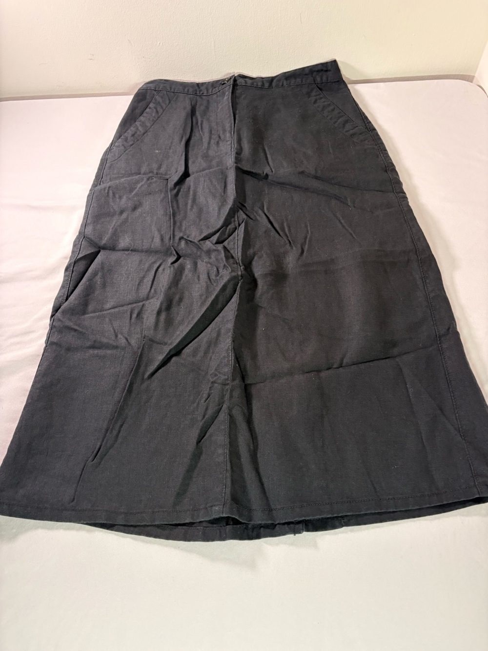 L.L. Bean Men's Black Linen Joggers - Elastic Waist